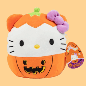 Squishmallows Original 8-Inch Hello Kitty Jack O' Lantern - Official Jazwares Halloween Pumpkin Plush - Collectible Soft & Squishy Sanrio Stuffed Animal Toy - Gift for Kids, Girls & Boys