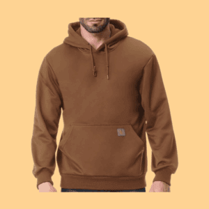 Men's Relaxed Fit Fleece-Lined Pullover Hooded Sweatshirt Comfortable and Soft