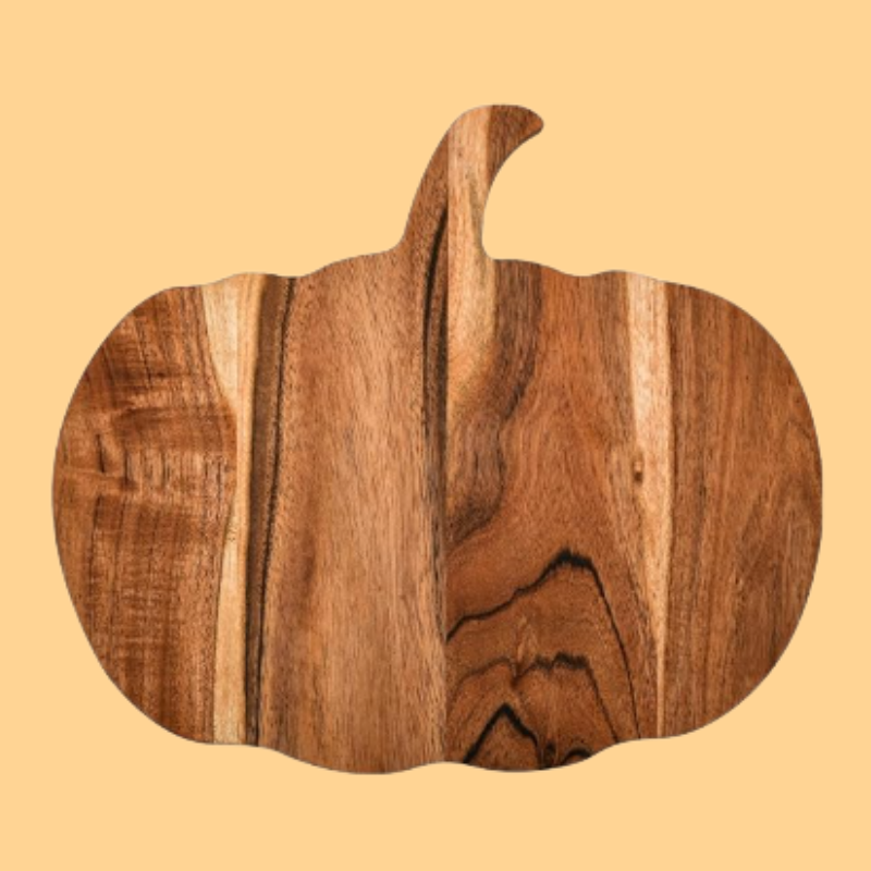 Halloween Pumpkin Shaped Wood Cutting Board for kitchen Decoration