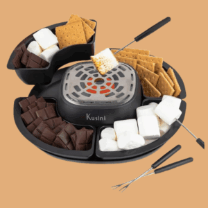 Kusini Smores Maker Tabletop Indoor - Flameless Electric Marshmallow Roaster