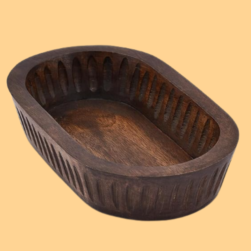 Samhita Mango Wood Decorative Bowls for Home Décor