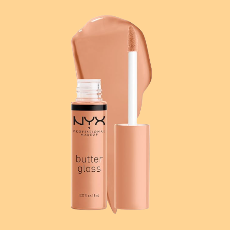 NYX PROFESSIONAL MAKEUP Butter Gloss Brown Sugar, Non-Sticky Lip Gloss - Fortune Cookie
