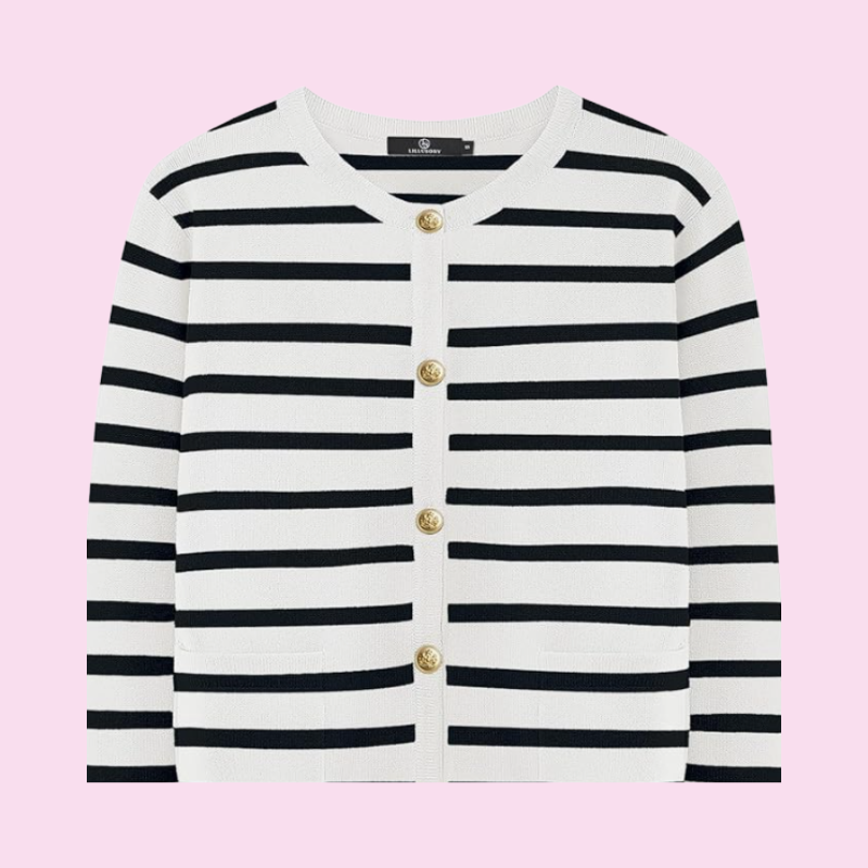 Amazon.com: LILLUSORY Women's Striped Cardigan