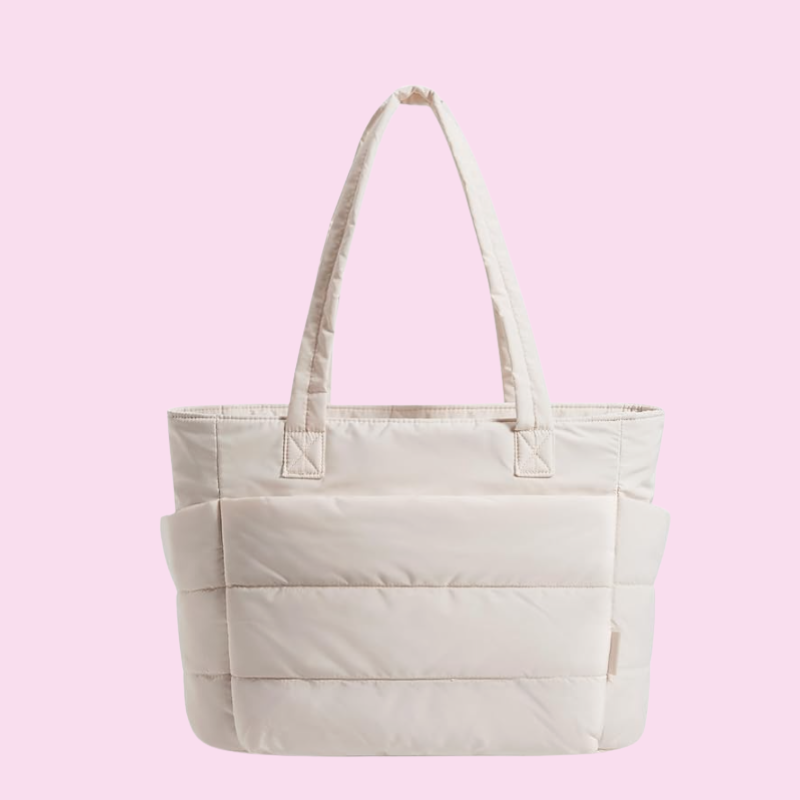 BAGSMART Tote Bag for Women, Lightweight Puffy Tote Bag
