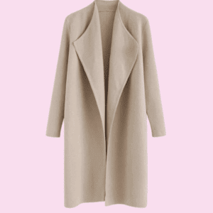 CHICWISH Women's Classy Open Front Knit Coat