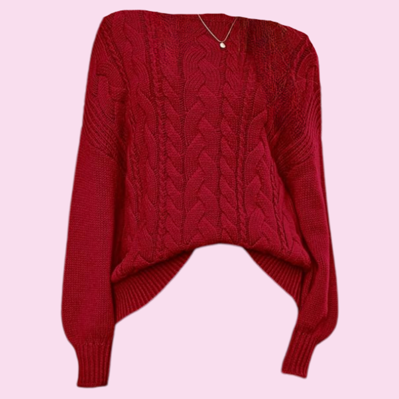 BTFBM Cable Knit Sweater Crew Neck