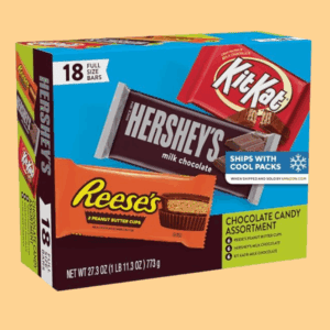 HERSHEY'S, KIT KAT and REESE'S Assorted Milk Chocolate Candy 27.3 oz (18 Count)