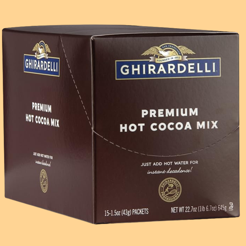 Ghirardelli Premium Hot Cocoa Envelopes, Rich chocolate, 22.7 Ounce (Pack of 15)