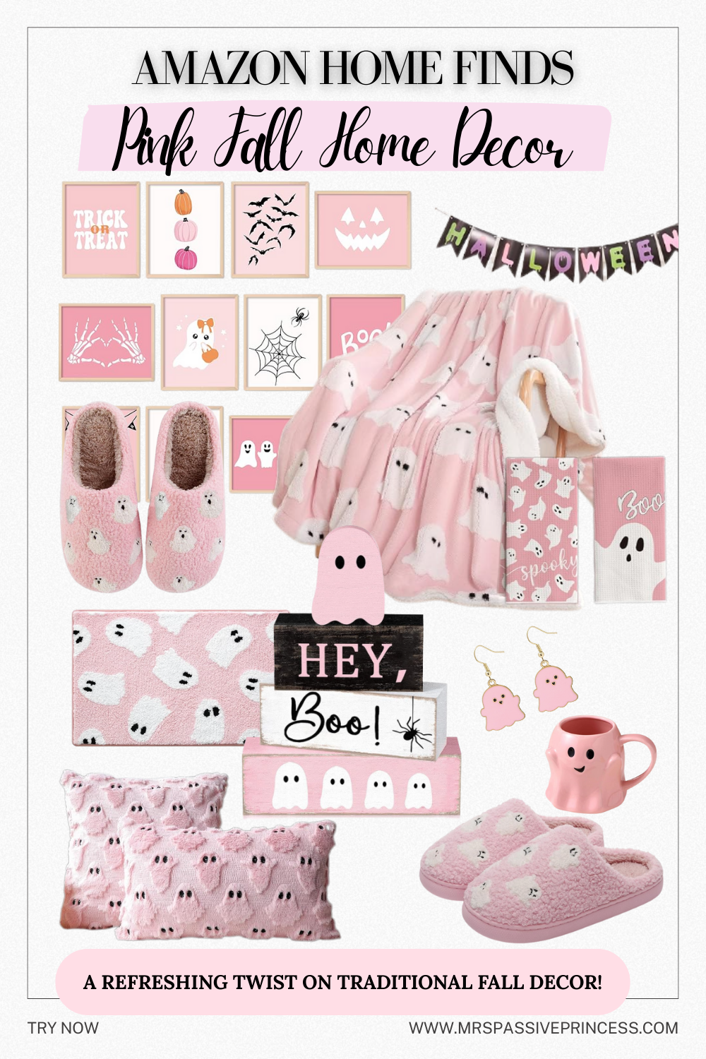 Pink Fall Home Decor Featured Image