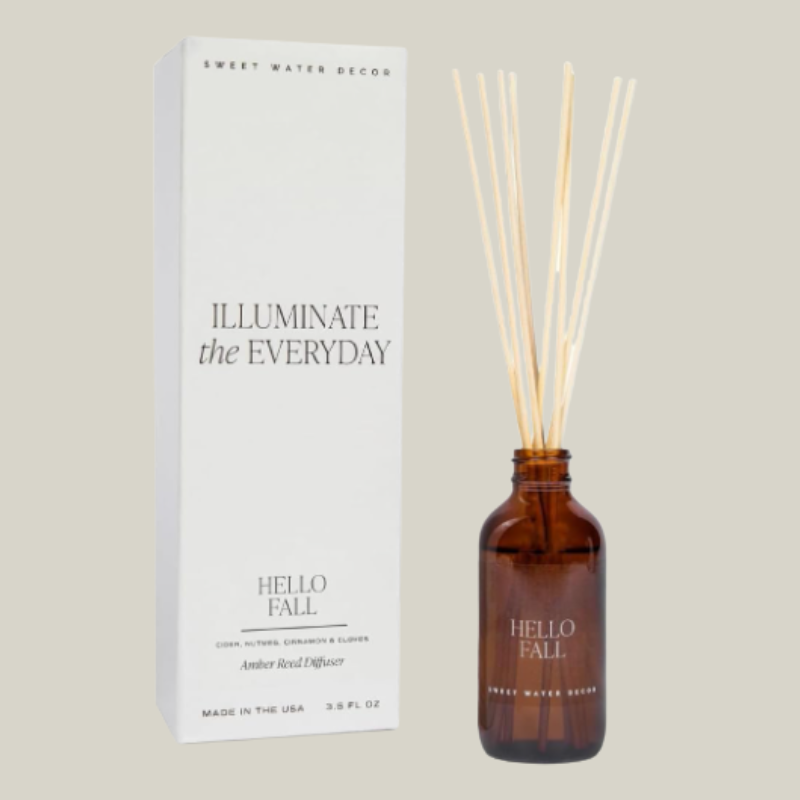 Sweet Water Decor Hello Fall Reed Diffuser Set