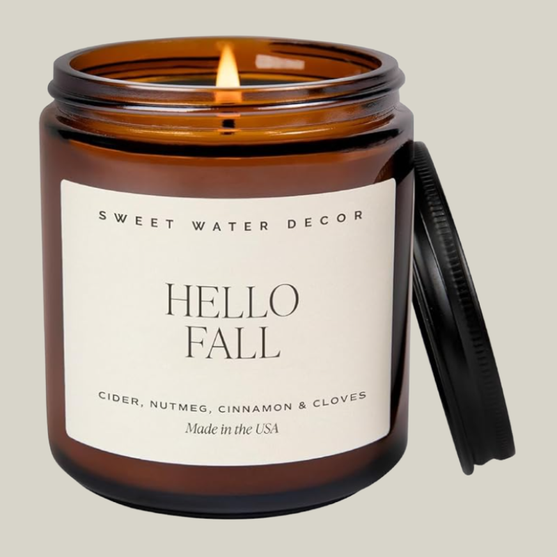 Sweet Water Decor Hello Fall Soy Candles - Fall Candle