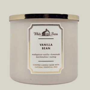 Bath & Body Works, White Barn 3-Wick Candle w/Essential Oils - 14.5 oz - New Core Scents! (Vanilla Bean)