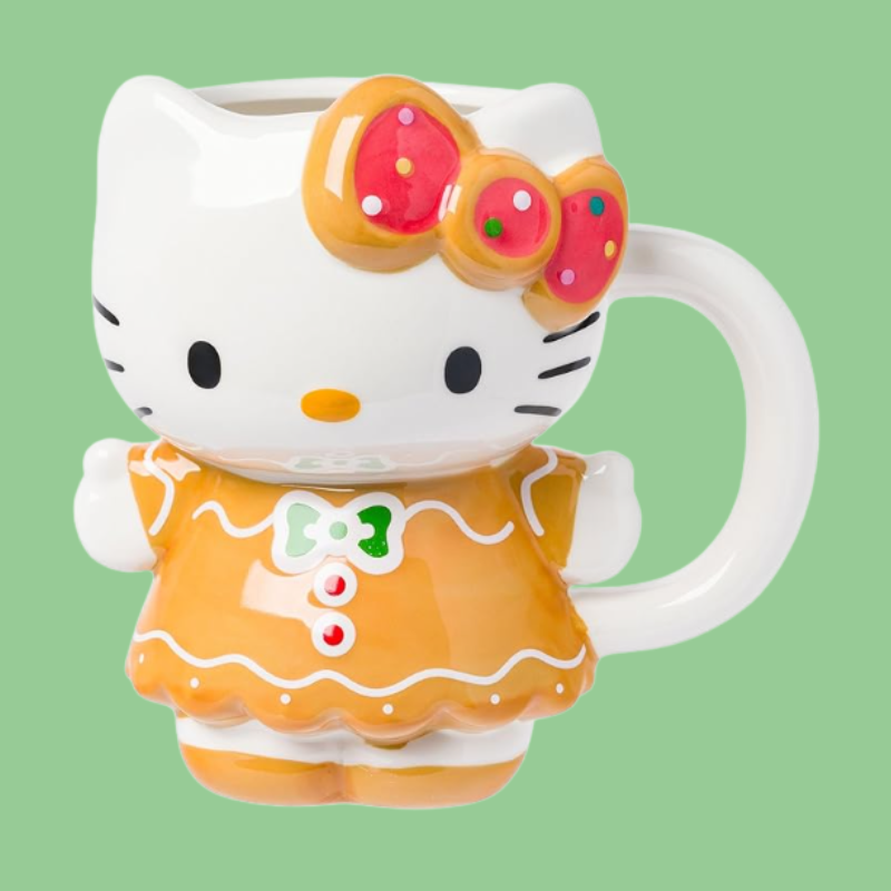Silver Buffalo Sanrio Hello Kitty Gingerbread Mug, 20 Ounces