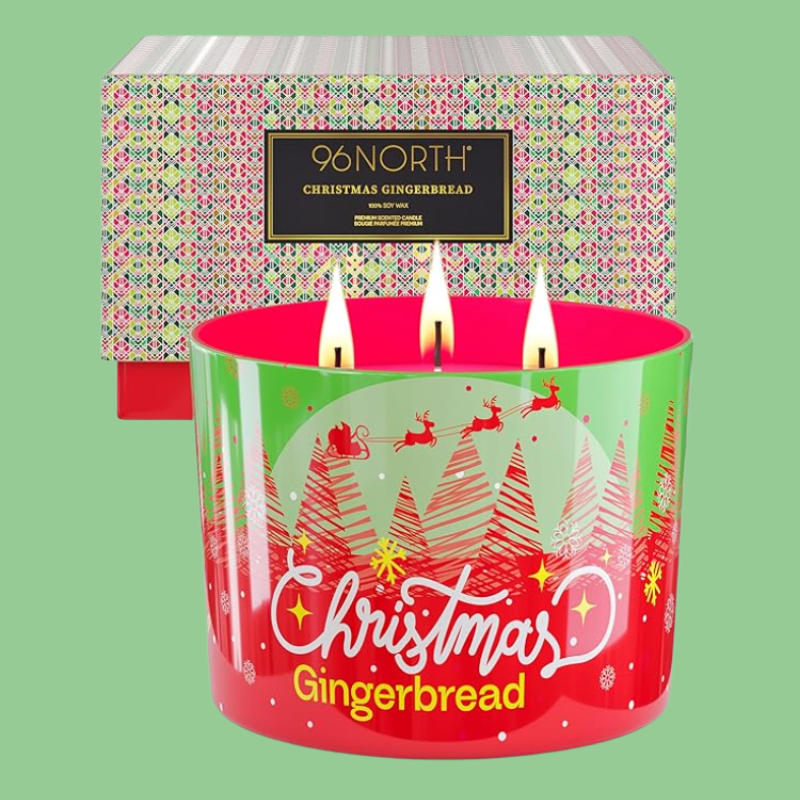 96NORTH Luxury Christmas Candle Gingerbread Scented