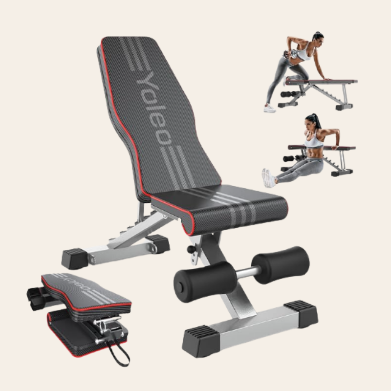 Yoleo Adjustable Weight Bench (Full Body Workout)