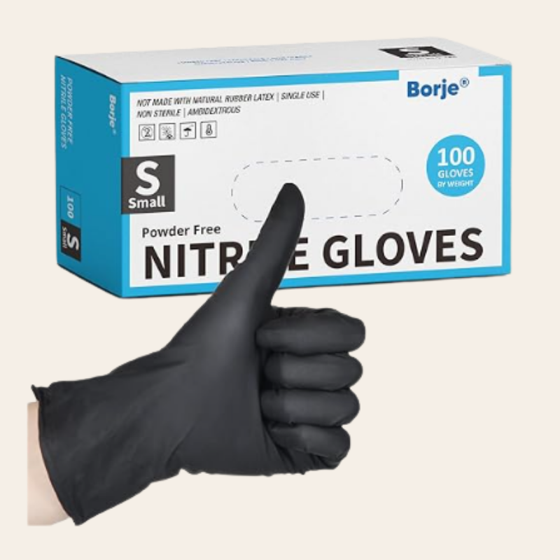 Borje Nitrile Disposable Gloves (100 Count)