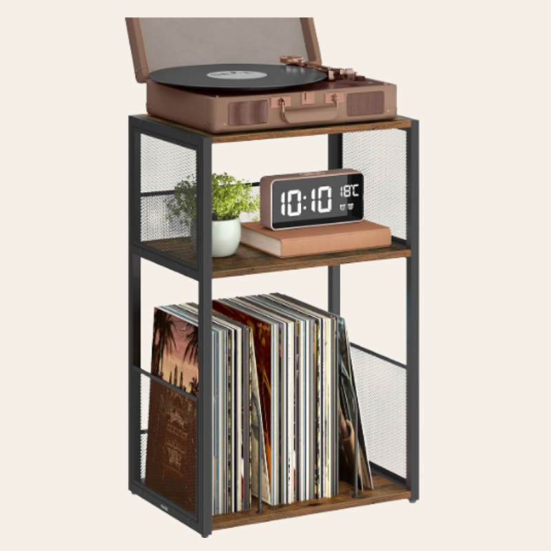 VASAGLE Record Player Stand with Storage
