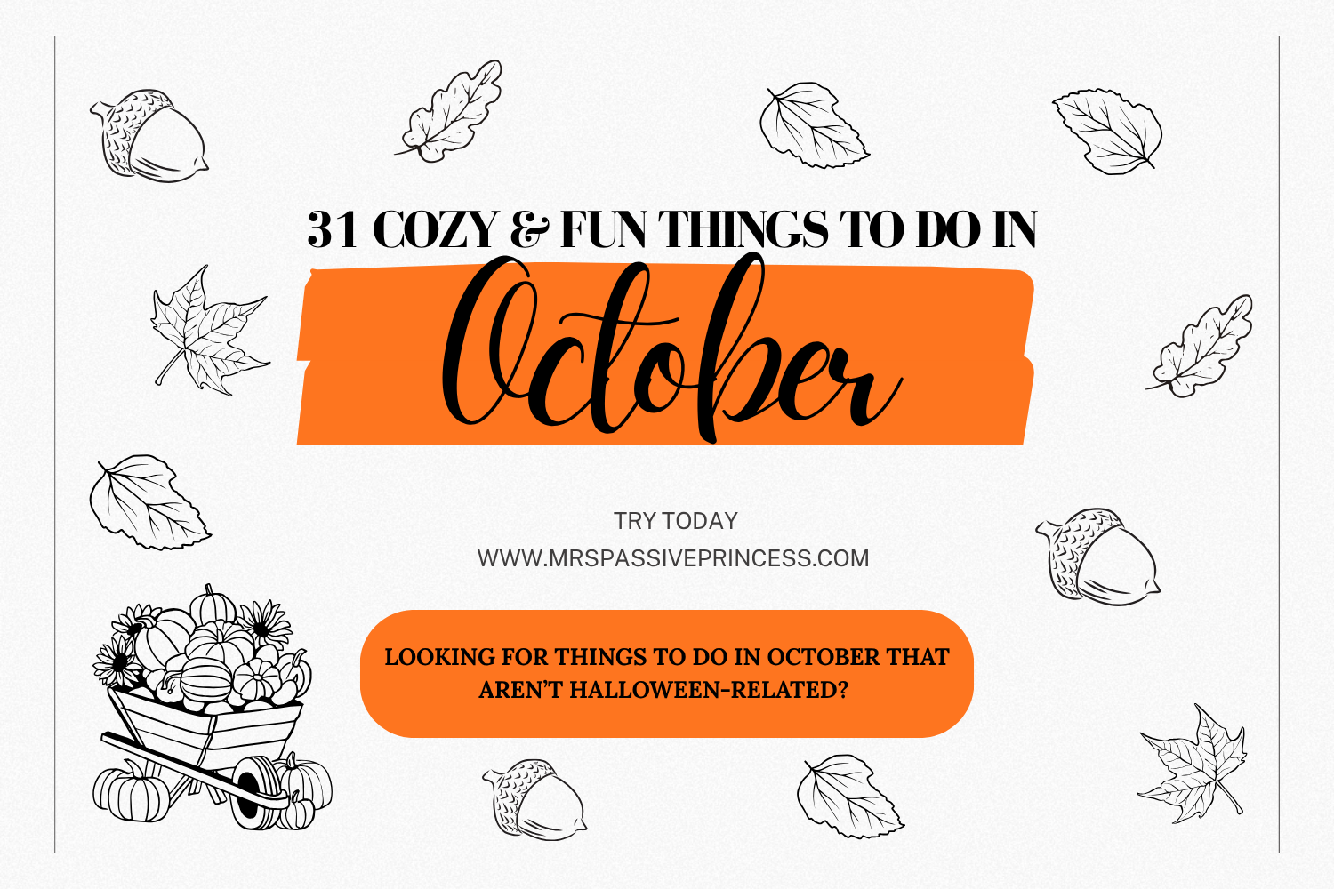 31 Things To Do In October Blog Headers