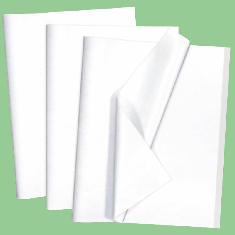 100 Sheets White Tissue Paper Artdly 14 x 20 Inches