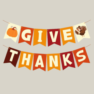 OHOME Thanksgiving Decorations - GIVE THANKS Banner