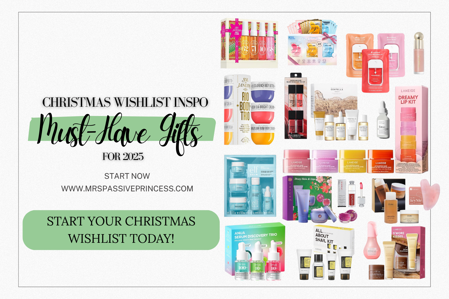 Christmas Wishlist Inspo Blog Headers