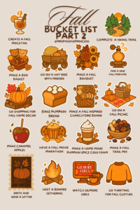 Fall Bucket List! Part 2