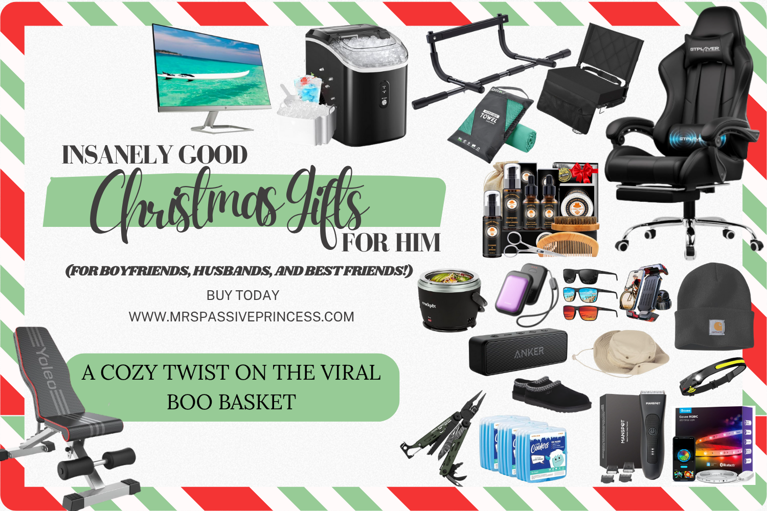 insanely good christmas gifts for him blog header