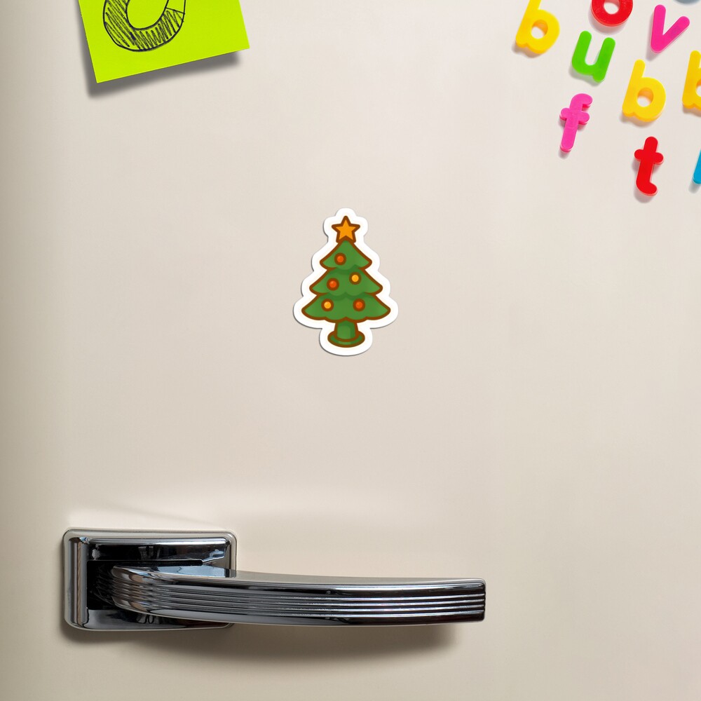Green Christmas Tree Sticker
