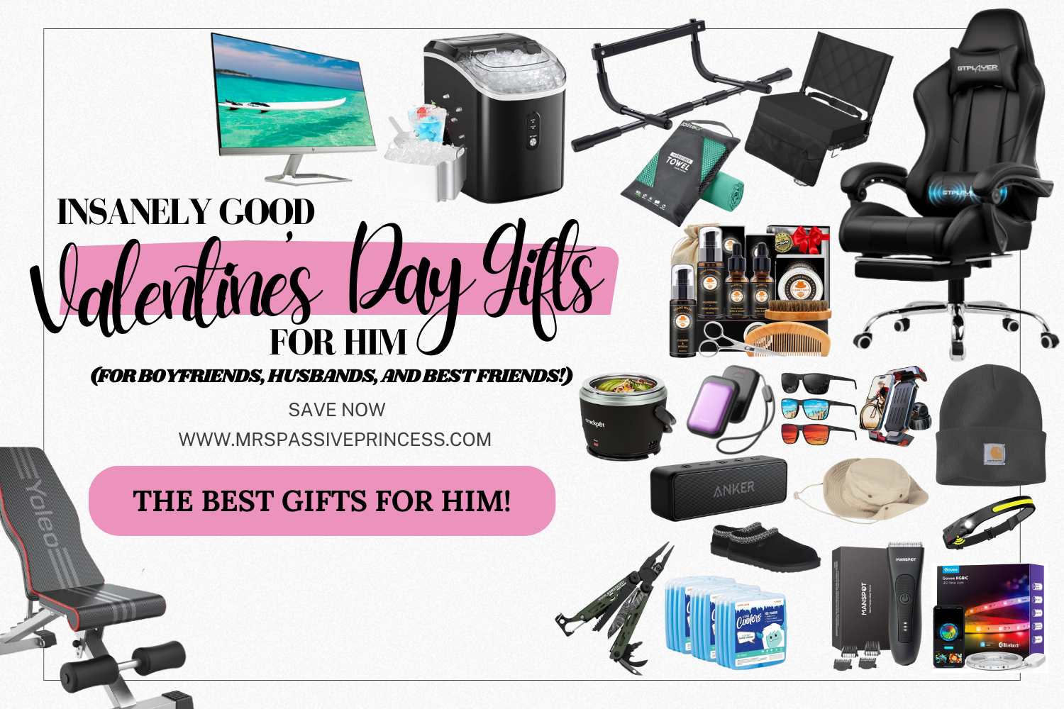 insanely good valentine's day gifts for him blog header