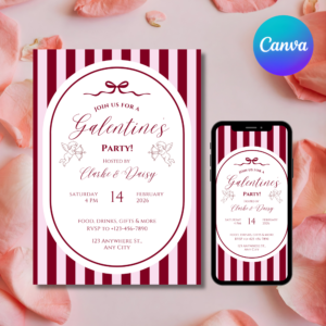 Galentineโs Day Invitation Template